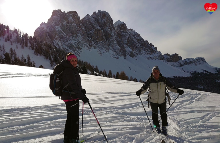 Wintertour zur Gampenalm - Rückfahrt