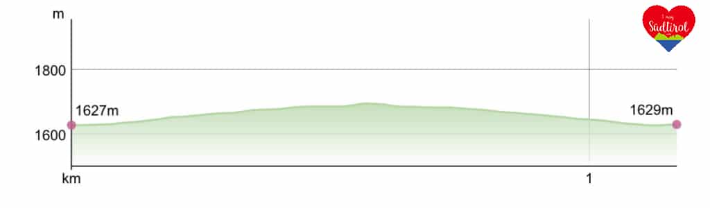 Taistneralm_Höhenprofil