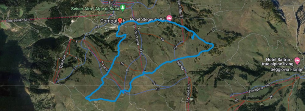 Tourenübersicht-Seiseralm-Rundwanedrung
